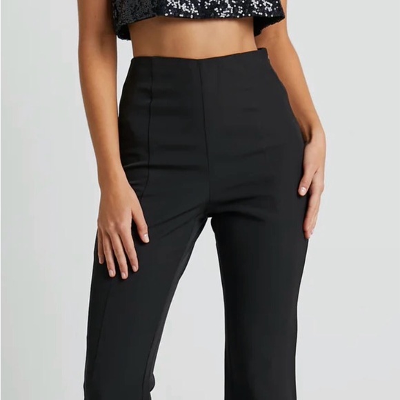 Showpo. Pants - Showpo Black High-Waisted Pants